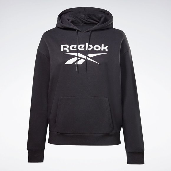 New REEBOK Plus Size Identity Logo Fleece Hoodie - Picture 5 of 12